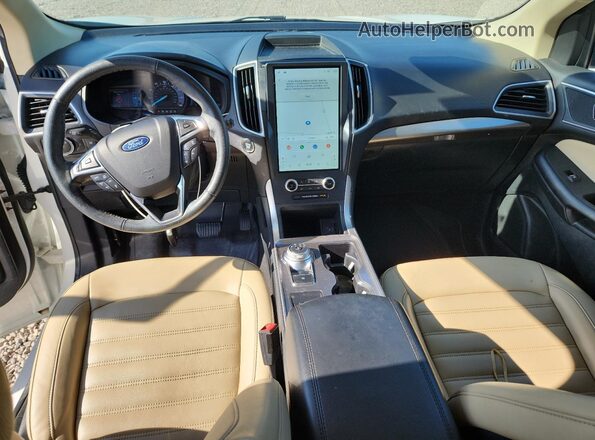 2FMPK4J99PBA23505 2023 FORD EDGE White Dashboard view