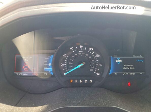 2FMPK4J99PBA51403 2023 FORD EDGE Gray Вид щитка приладів