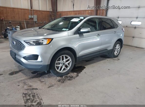 2FMPK4J99RBA22678 2024 FORD EDGE Gray წინა მარცხენა ხედი სამი მეოთხედიდან