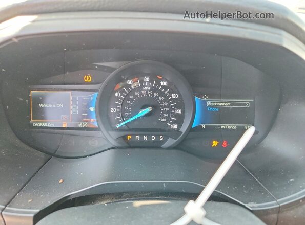 2FMPK4J99RBA76224 2024 FORD EDGE White Вид щитка приладів