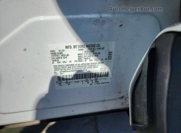 2FMPK4J99RBA76224 2024 FORD EDGE White Вид наклейки з VIN-кодом