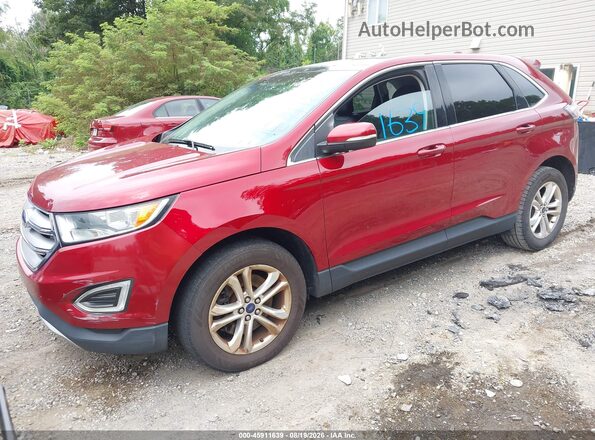 2FMPK4J9XGBC05388 2016 FORD EDGE Red Przód lewy