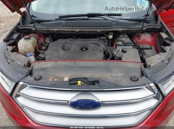 2FMPK4J9XGBC05388 2016 FORD EDGE Red Widok z tyłu