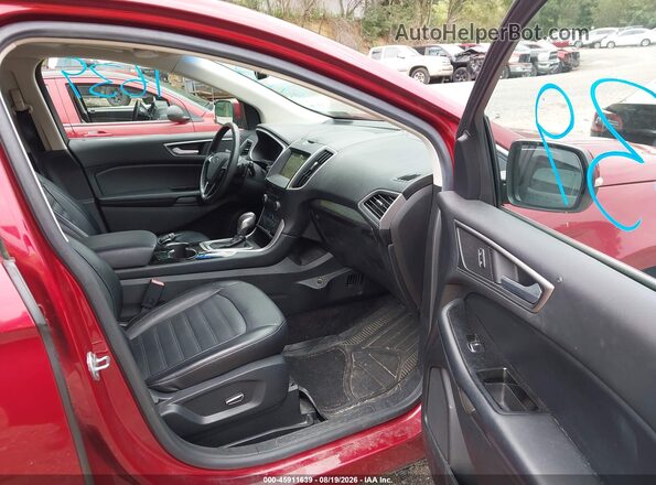 2FMPK4J9XGBC05388 2016 FORD EDGE Red Widok wnętrza z przodu