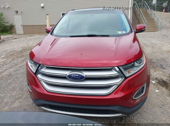 2FMPK4J9XGBC05388 2016 FORD EDGE Red Widok zestawu wskaźników