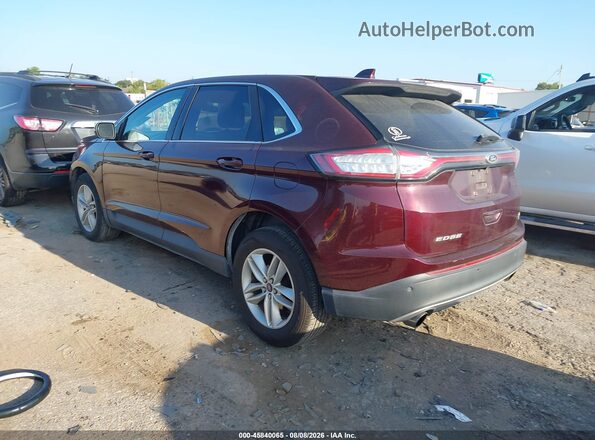 2FMPK4J9XHBB14090 2017 FORD EDGE Burgundy უკანა მარცხენა