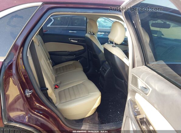 2FMPK4J9XHBB14090 2017 FORD EDGE Burgundy VIN კოდის სტიკერის ხედი