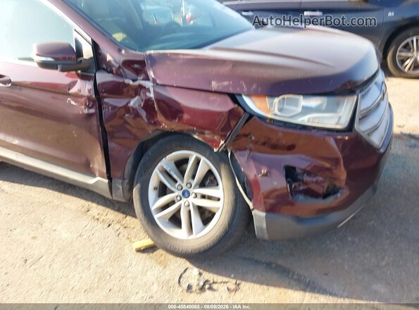 2FMPK4J9XHBB14090 2017 FORD EDGE Burgundy წინა ხედი