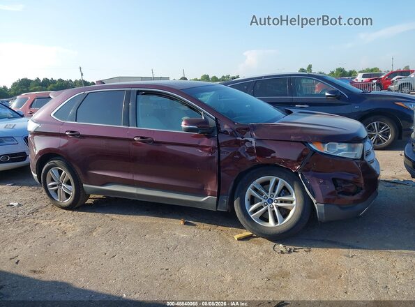 2FMPK4J9XHBB14090 2017 FORD EDGE Burgundy უკანა სალონის ხედი
