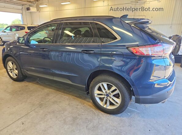 2FMPK4J9XHBB93549 2017 FORD EDGE Blue Trasero izquierdo