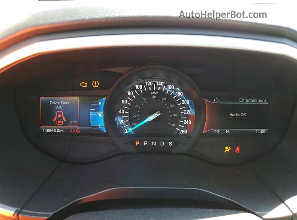 2FMPK4J9XHBC19082 2017 FORD EDGE Black Instrument cluster view