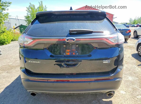 2FMPK4J9XHBC19082 2017 FORD EDGE Black Rear view