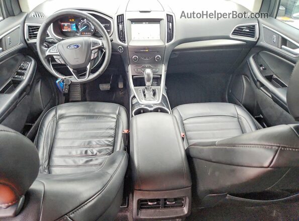 2FMPK4J9XHBC30325 2017 FORD EDGE Gray Вид панелі приладів