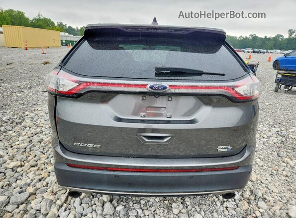 2FMPK4J9XHBC30325 2017 FORD EDGE Gray Вид ззаду