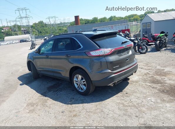2FMPK4J9XJBB77292 2018 FORD EDGE Gray Trasero izquierdo
