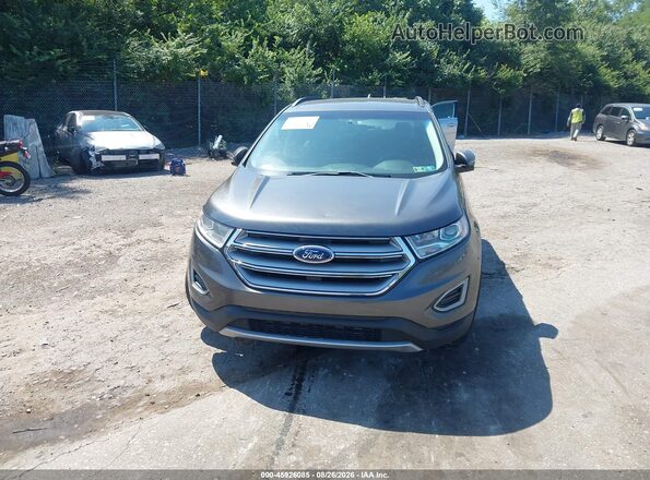 2FMPK4J9XJBB77292 2018 FORD EDGE Gray Vista frontal