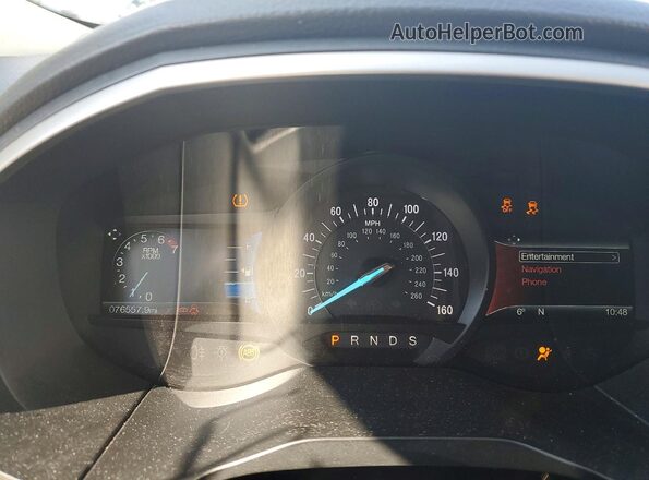 2FMPK4J9XJBC02949 2018 FORD EDGE Silver Widok zestawu wskaźników