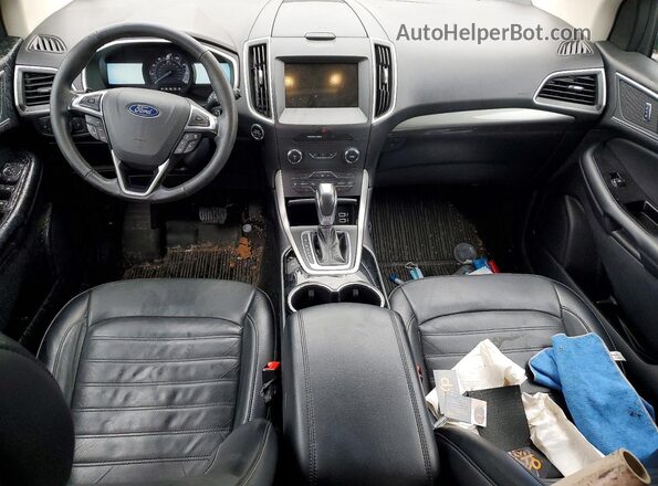 2FMPK4J9XJBC02949 2018 FORD EDGE Silver Widok deski rozdzielczej