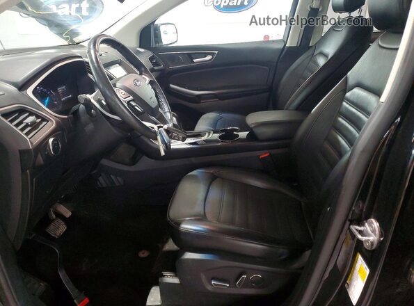 2FMPK4J9XJBC07780 2018 FORD EDGE Black Вид салону спереду