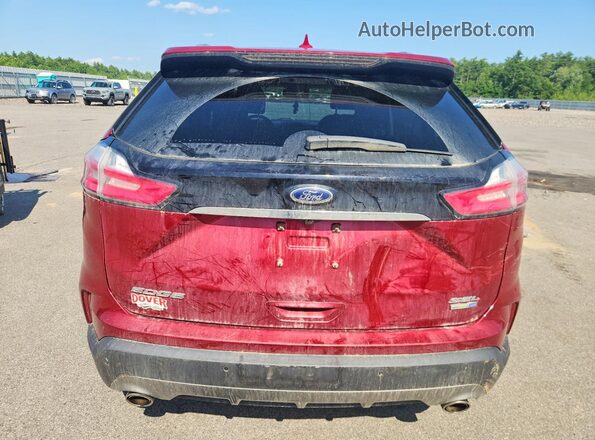 2FMPK4J9XKBB38106 2019 FORD EDGE Red Вид ззаду