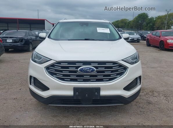2FMPK4J9XKBC09319 2019 FORD EDGE White Instrument cluster view