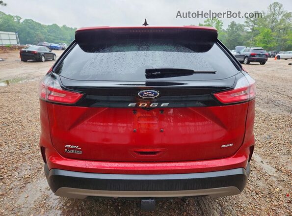 2FMPK4J9XNBA25633 2022 FORD EDGE Red Rear view