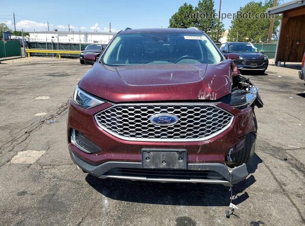 2FMPK4J9XPBA12237 2023 FORD EDGE Burgundy Widok z przodu