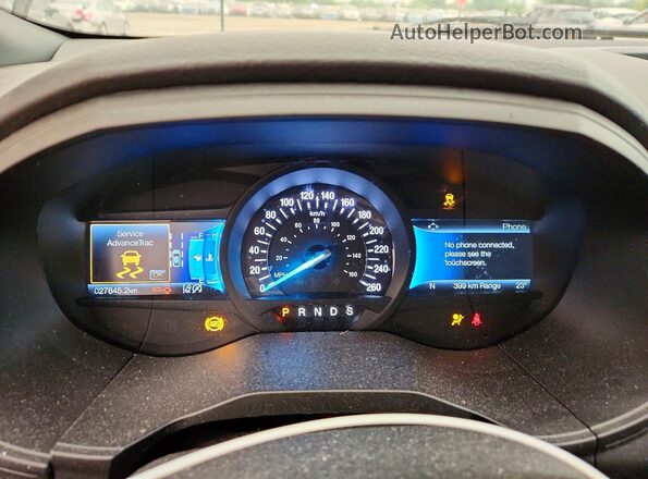 2FMPK4J9XPBA60000 2023 FORD EDGE Черный Вид щитка приборов