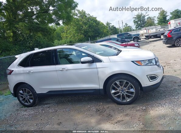 2FMPK4K80GBC46716 2016 FORD EDGE White Vista interior trasera
