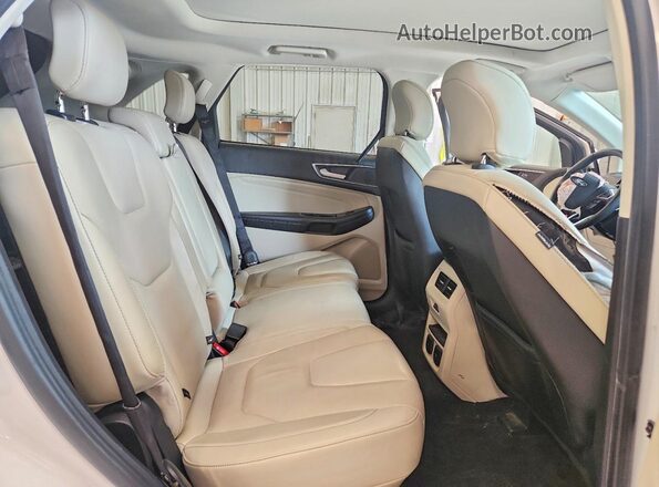 2FMPK4K80GBC52502 2016 FORD EDGE White Vista interior trasera