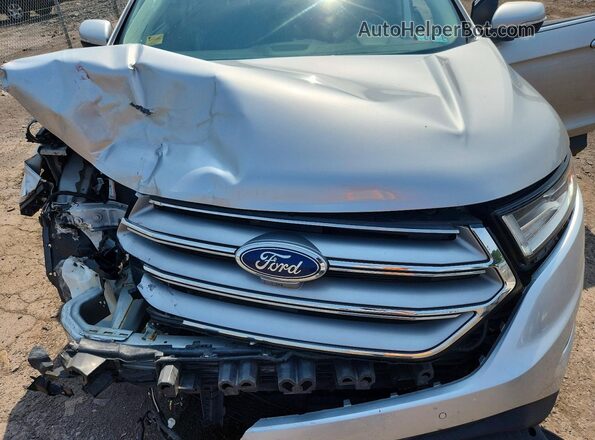 2FMPK4K80HBB14122 2017 FORD EDGE Silver ძრავის განყოფილების ხედი