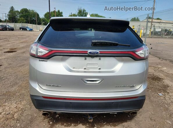 2FMPK4K80HBB14122 2017 FORD EDGE Silver უკანა ხედი