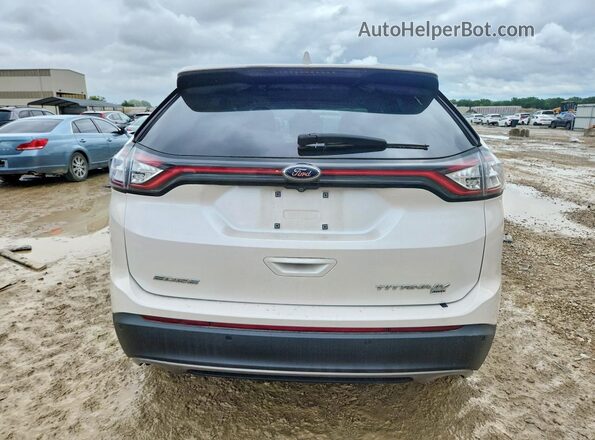2FMPK4K80JBB49118 2018 FORD EDGE White Вид ззаду