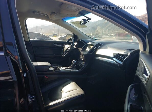 2FMPK4K80JBB80112 2018 FORD EDGE Black წინა სალონის ხედი