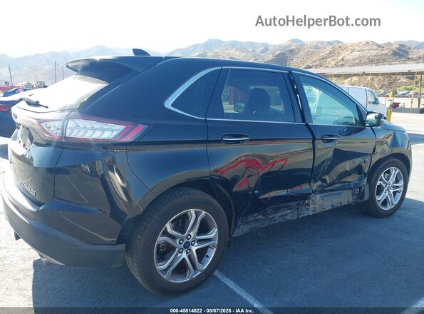 2FMPK4K80JBB80112 2018 FORD EDGE Black უკანა სალონის ხედი