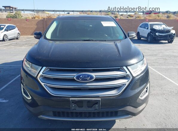 2FMPK4K80JBB80112 2018 FORD EDGE Black ხელსაწყოთა პანელის ხედი