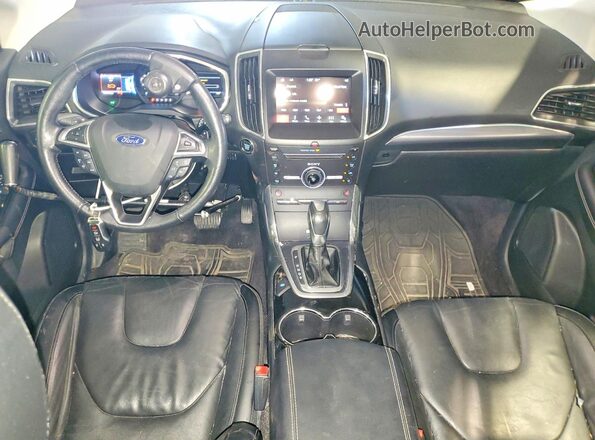 2FMPK4K81GBC37135 2016 FORD EDGE Красный Вид панели приборов