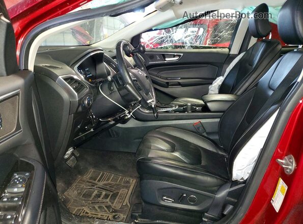 2FMPK4K81GBC37135 2016 FORD EDGE Красный Вид салона спереди