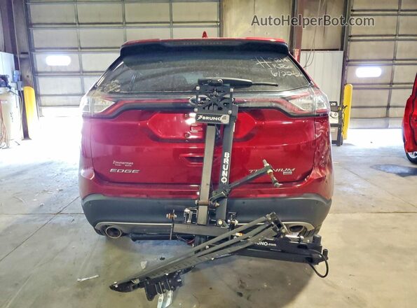 2FMPK4K81GBC37135 2016 FORD EDGE Красный Вид сзади