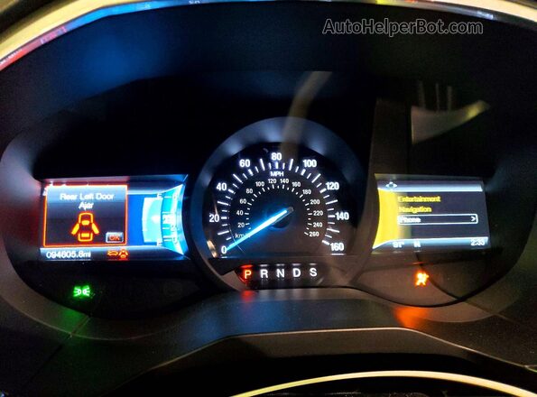 2FMPK4K81GBC37135 2016 FORD EDGE Красный Вид щитка приборов