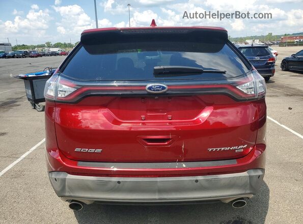 2FMPK4K81HBB72854 2017 FORD EDGE Red Vista trasera