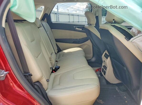 2FMPK4K81HBB72854 2017 FORD EDGE Red Vista interior trasera