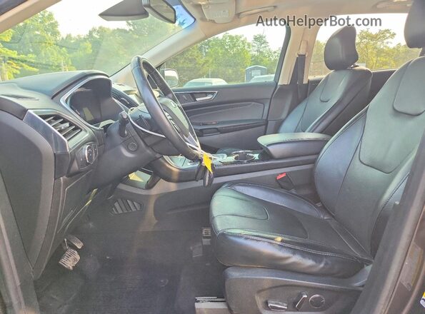 2FMPK4K83JBB49047 2018 FORD EDGE Gray წინა სალონის ხედი