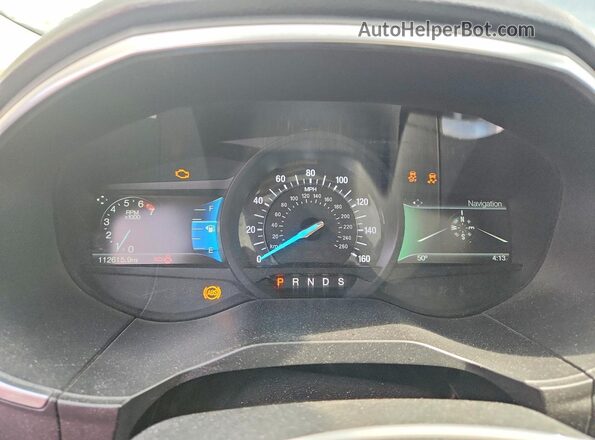 2FMPK4K83JBB49047 2018 FORD EDGE Gray ხელსაწყოთა პანელის ხედი