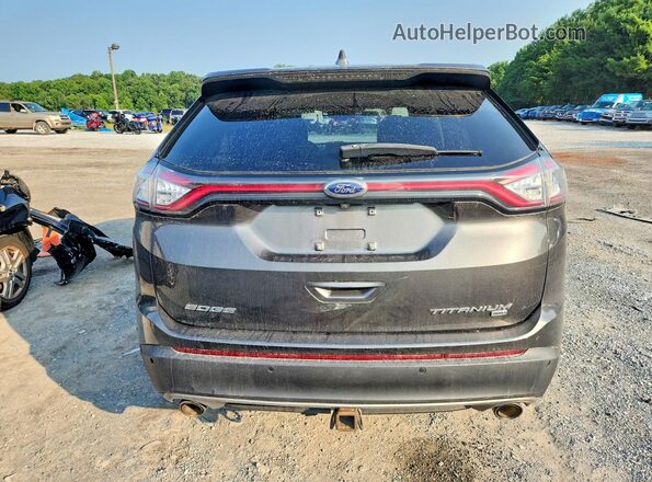 2FMPK4K83JBB49047 2018 FORD EDGE Gray უკანა ხედი