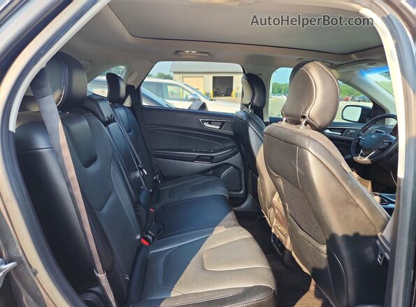 2FMPK4K83JBB49047 2018 FORD EDGE Gray უკანა სალონის ხედი