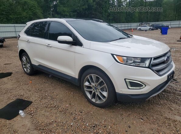 2FMPK4K84HBC25160 2017 FORD EDGE White Передня права чверть