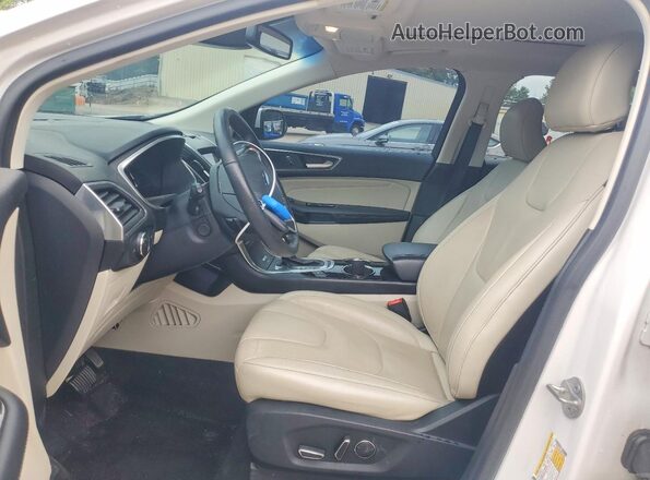 2FMPK4K84HBC25160 2017 FORD EDGE White Вид салону спереду
