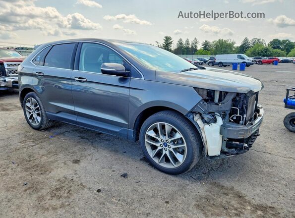 2FMPK4K85GBC04753 2016 FORD EDGE Gray Առջևի աջ