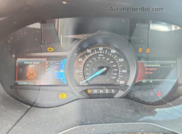 2FMPK4K85GBC04753 2016 FORD EDGE Gray Սարքավորումների վահանակի տեսք